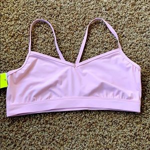Dusty rose sports bra
